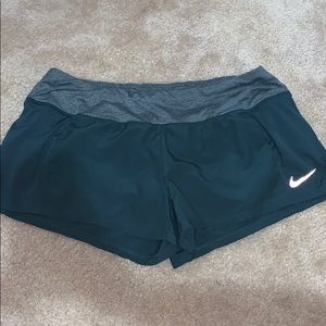 Nike DRI-FIT Dark Green Athletic Shorts